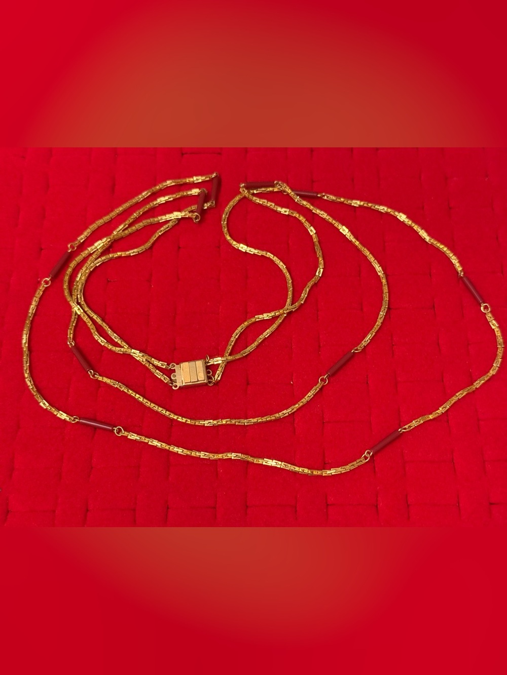 Elegant Gold-Tone Layered Women’s Necklace